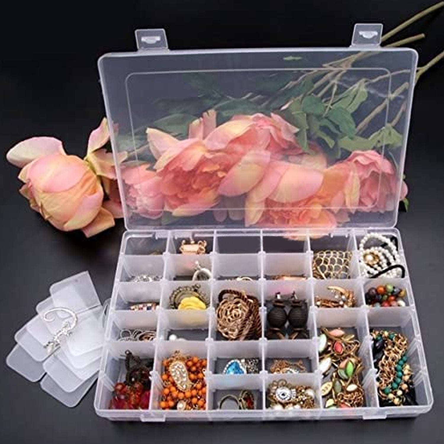 Jewelry organizer with dividers Jewelry organizer with dividers
